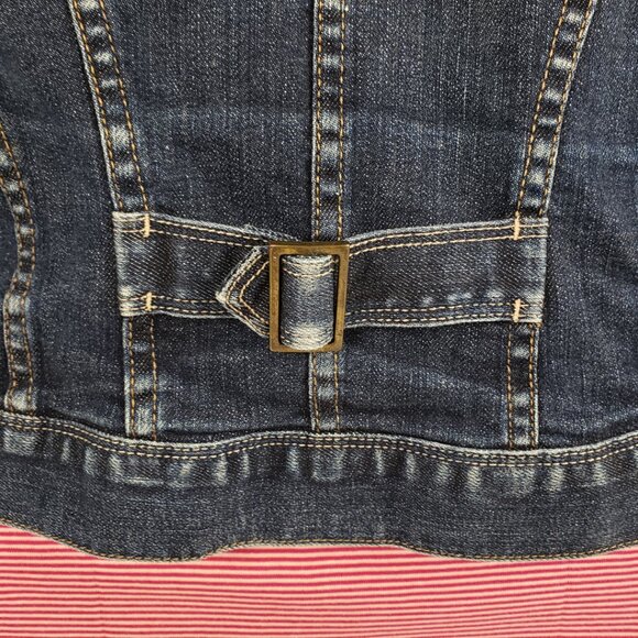 Harolds XS Blue Denim Jacket Vintage Jeans Fall Cotton Spandex Coat - Picture 5 of 16
